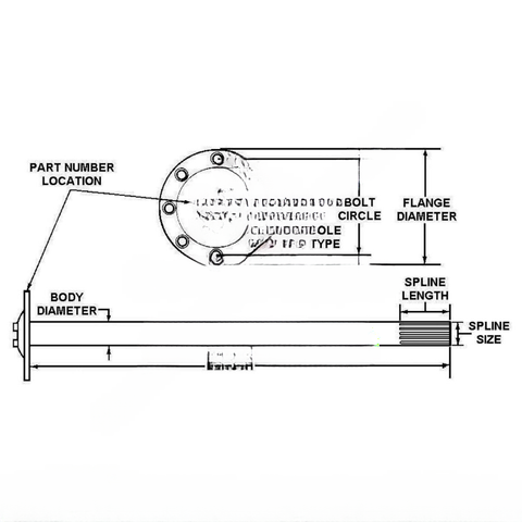 TDA 3202C9129 AXLE SHAFT