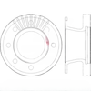 TDA 3218K1415 ROTOR/8 HOLE