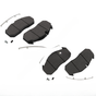 TDA MMD1407AF DISC PAD SET