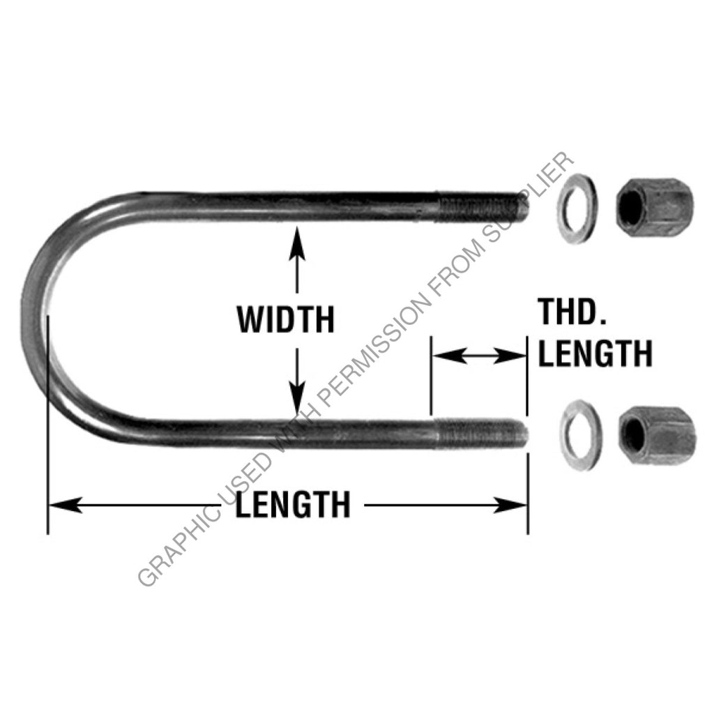 TDA R30U8161 15 U-BOLT ASSEMBLY