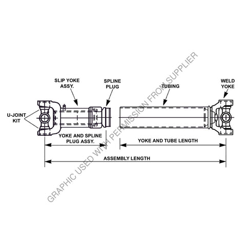 TDA R9553SF ASSY PTO UNWELDED