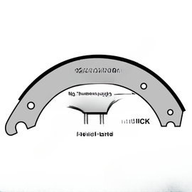 TDA SR4034707QP BRAKE SHOE AND LINING ASSEMBLY
