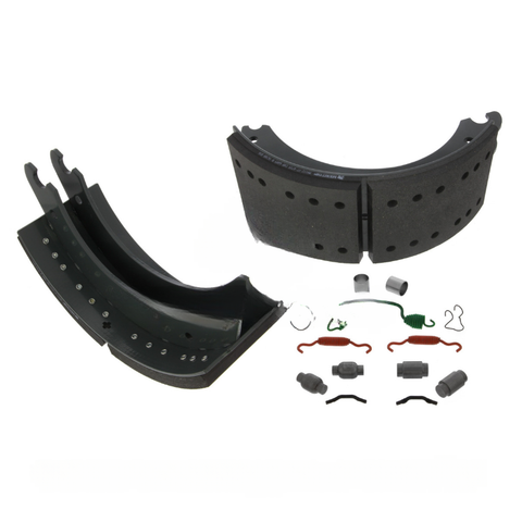 TDA XKW3124715QP 2 REMAN BRAKE SHOES AND HARDWARE KIT