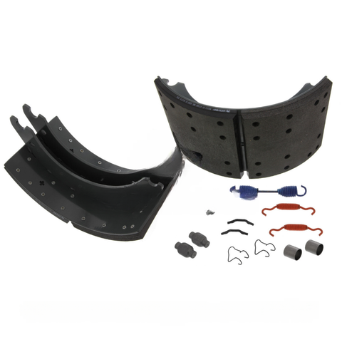TDA XKW3124718QP 2 REMAN BRAKE SHOES AND HARDWARE KIT