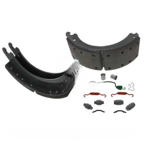 TDA XKW3124720QP 2 REMAN BRAKE SHOES AND HARDWARE KIT
