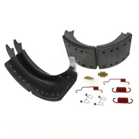 TDA XKW3124725E 2 REMAN BRAKE SHOES AND HARDWARE KIT
