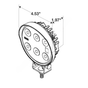 TL  8150 LED 8 DIODE ROUND LAMP