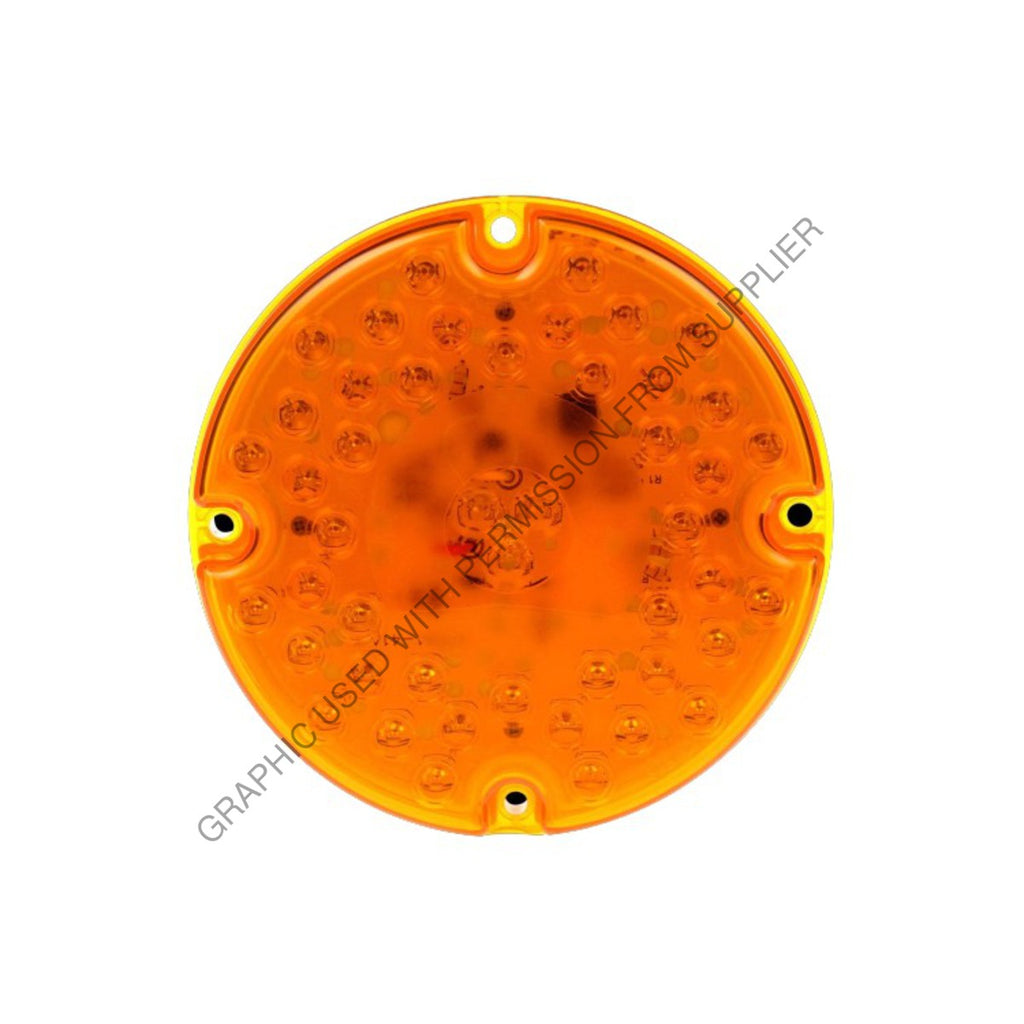 TL  91243Y 7IN LED AMBER ROUND REAR TURN LAMP