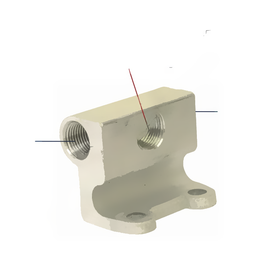 TTM 159 666 AXLE TEE, 3/8" NPTF