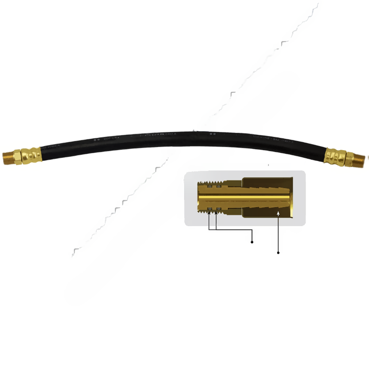 TTM 685466 BRAKE HOSE- 1/2", 54" LENGTH, 3/8" LIVSW