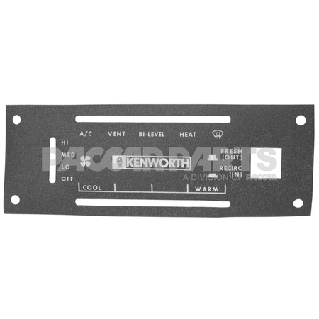 UA10050 DECAL- INFORMATION- HVAC- PLASTIC