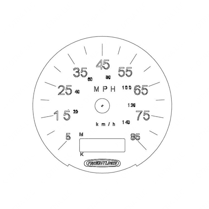 W22-00004-009 GAUGE-SPEEDO,W/ ODO,5