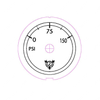 W22-00008-072 GAUGE-AIR PRESSURE,PRIM,POL