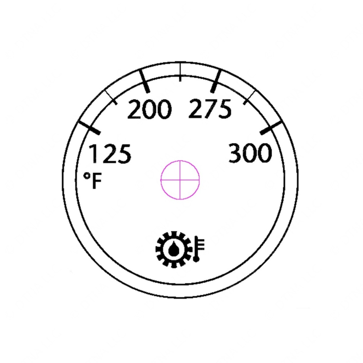 W22-00011-038 GAUGE-TRANS TEMP,POL