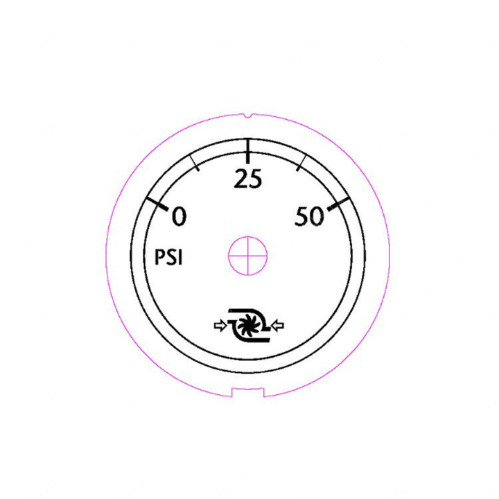 W22-00014-018 GAUGE-TURBO,POL