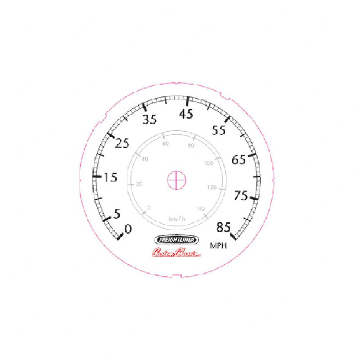 W22-00025-017 GAUGE-SPEEDO,NO ODO,5"