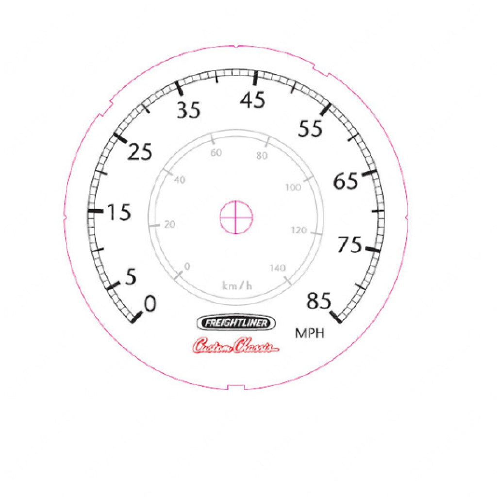 W22-00025-022 GAUGE-SPEEDO,NO ODO,5"