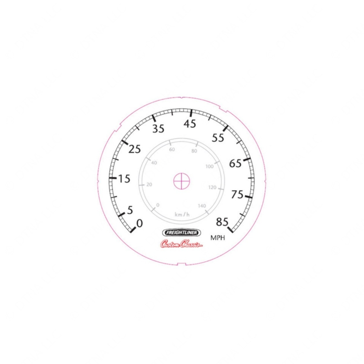 W22-00025-027 GAUGE-SPEEDO,NO ODO,5"
