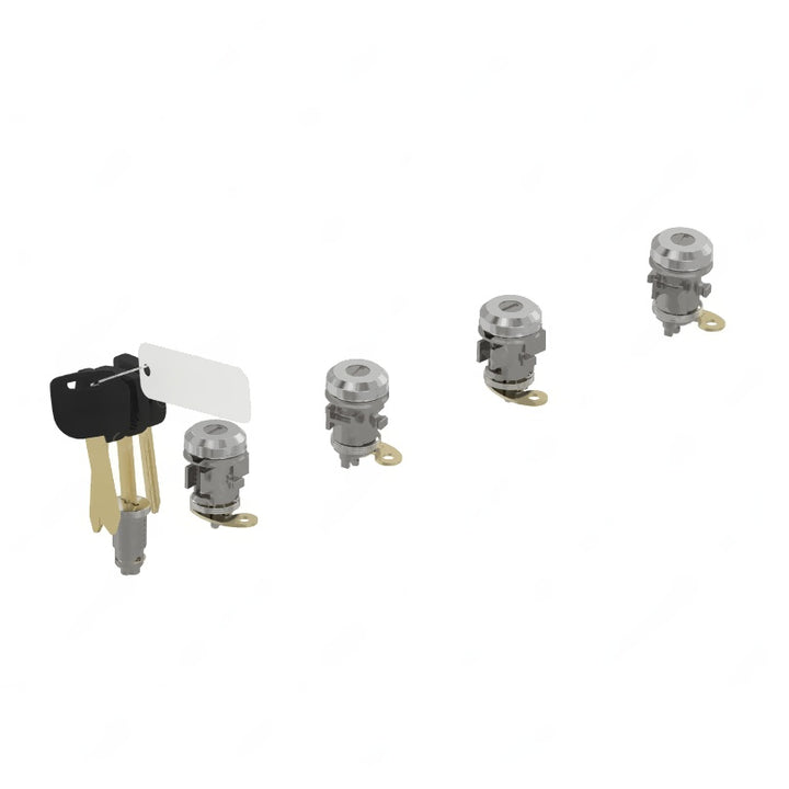 W22-00073-005 M2 4DR LOCKSET,4 KYS,1001-1500