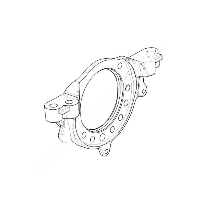 WAB 640 911 742 4 PLATE-ADAPTER,LH,RR,85 DEG,MAXXUS
