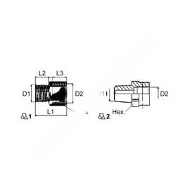 WAB 893 180 080 4 FITTING