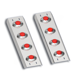 WBP WSLM248 BAR, A/C LIGHT, REAR STRAP CENTERS