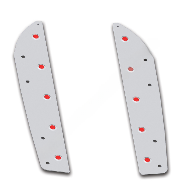 WBP WSS332 PANEL REAR FAIRING 5700XE W/3/4" RED LED