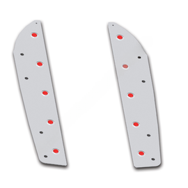 WBP WSS332 PANEL REAR FAIRING 5700XE W/3/4" RED LED