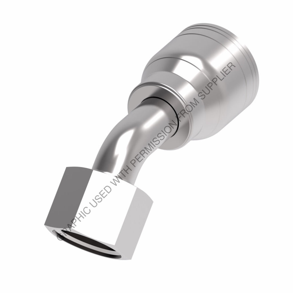 WH  06Z L66 FEMALEFOR-SEALSWIVEL45TUBEELBOW