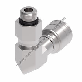 WH  06Z R66 FTNG, SAE ORB 90 DEG, MALE SWIVEL