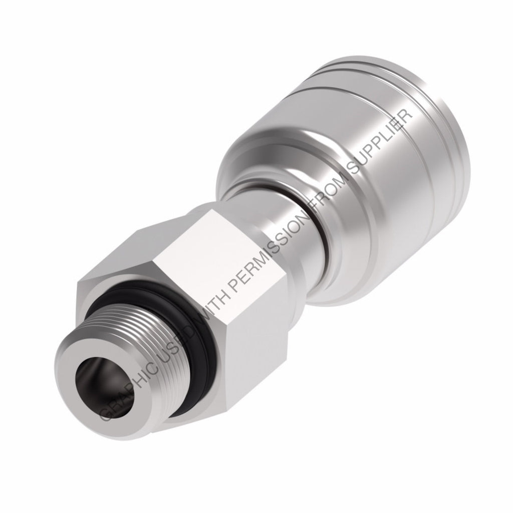 WH  08Z R08 FTNG, SAE ORB STR MALE SWIVEL