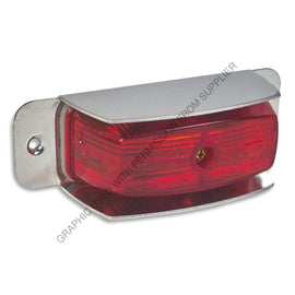 WTE 5120 1300 10 MARKER LIGHT W/SHIELD 2 BULB,1 WIRE RED