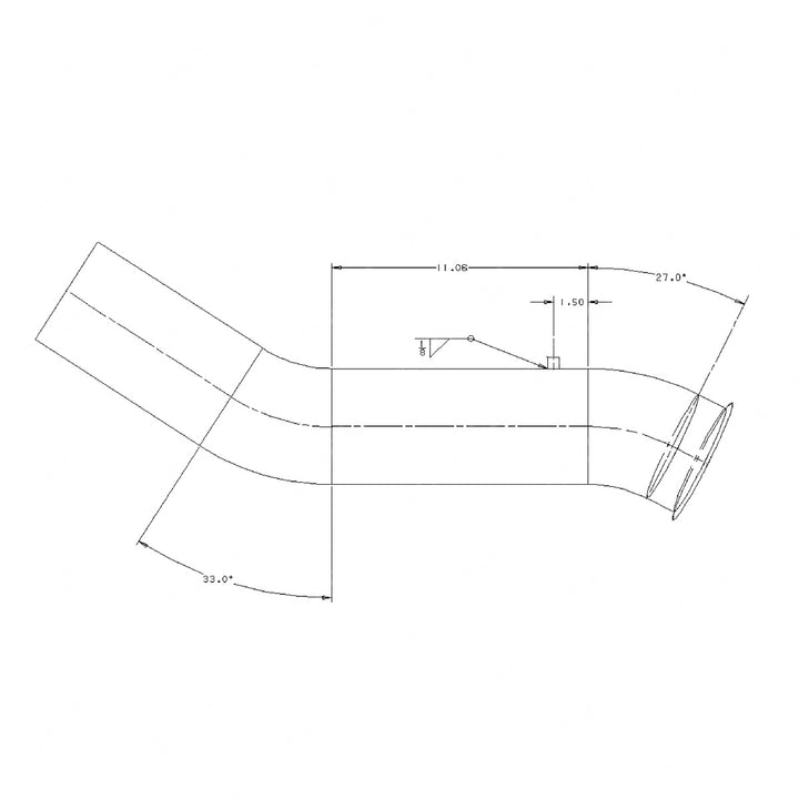 WWS 23517-3595 PIPE,TURBO UPPER