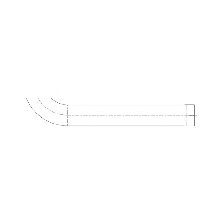 WWS 23527C3508-021 PIPE 5OD STR CHR