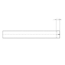 WWS 23527C3508-027 PIPE 5OD STR CHR