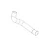 WWS 23529B7025 PIPE-EXHAUST, BOC RH ELBOW, PAINTED