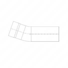 WWS 23530-3584 PIPE,LOWER TURBO 340