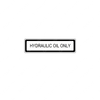 WWS 43020-3406 LABEL,HYDRAULIC OIL
