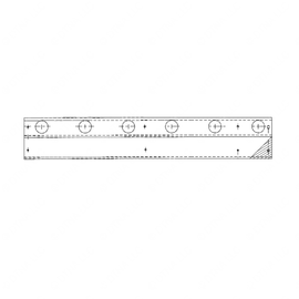 WWS 50423A7168L CAB SKIRT LH 45.75 IN NO LITES