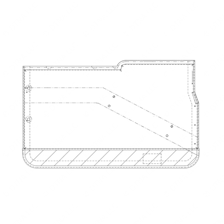WWS 53302M7060DB LH DOOR DAKOTA W/ LRG PKCT AND MIDSPKR