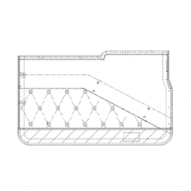 WWS 53302M7070DD PANEL  R.H. DOOR OLYASH MESA