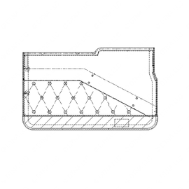 WWS 53302M7082DA LH DOOR MESA W/LARGE POCKET MID SPKR