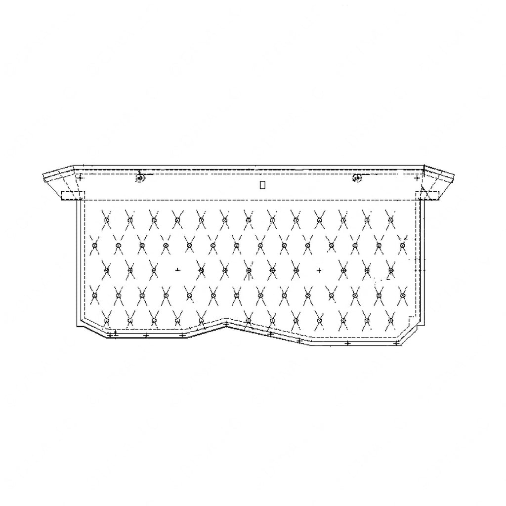 WWS 54001M3555AD MordMedGrey Cloth LHD Headliner Panel