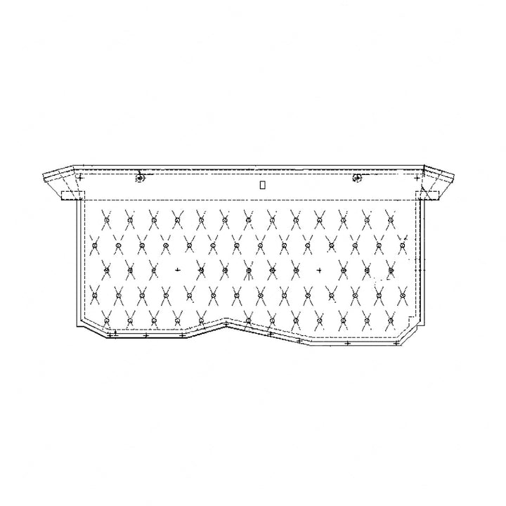 WWS 54001M3555AD MordMedGrey Cloth LHD Headliner Panel