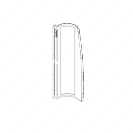 WWS 54003-7098 UPH PNL-LH,EXH ALCOVE