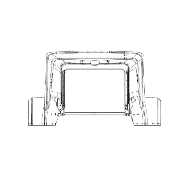 WWS 67001-7033F123 HOOD, SLOPED 49FX D/A