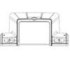 WWS 67001-7037F123 HOOD, SLOPED 49FX D/O