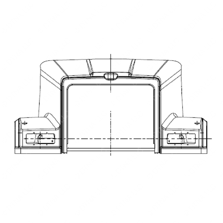 WWS 67001-7038F123 HOOD ASSY,49FX,SLPD,ROAC,D/R,