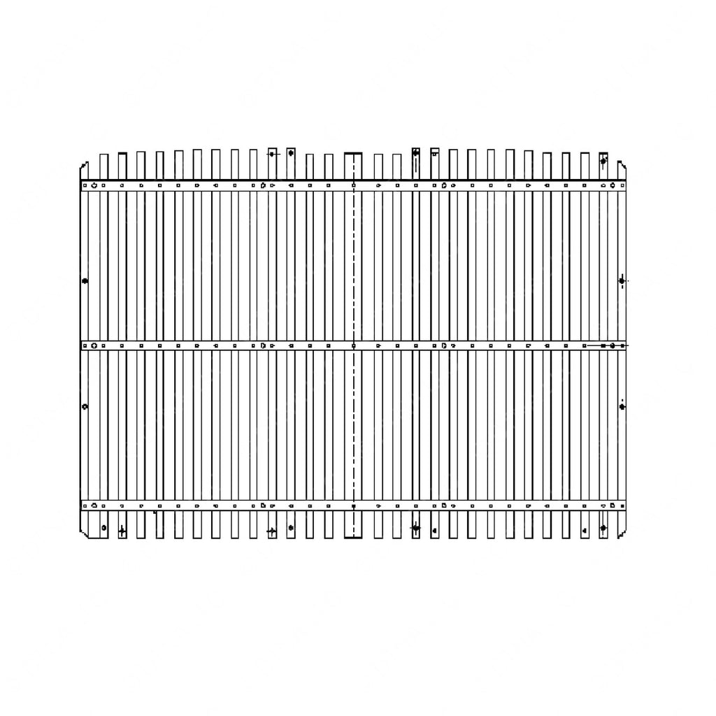 WWS 67205-3492 GRILLE, RAD MOUNT H/D