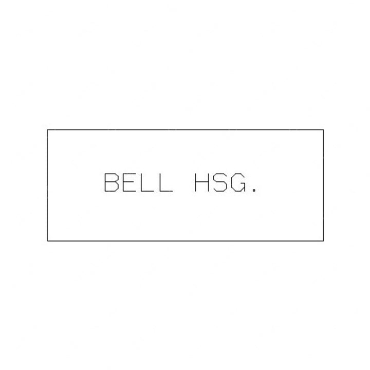 WWS 68102-3401 PLATE,NAME BELLHOUSI